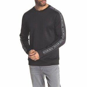 Michael Kors Script Scuba Crew Neck Sweatshirt Spell Out Tape Men Size XXL 2X